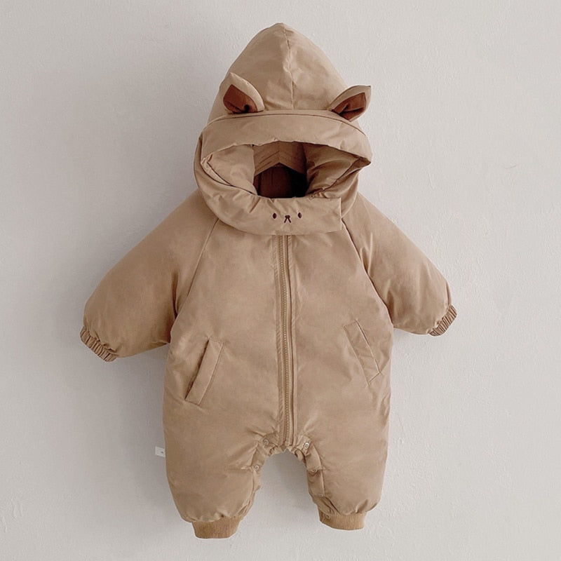 Cute Cartoon Ears Hooded Jumpsuit
