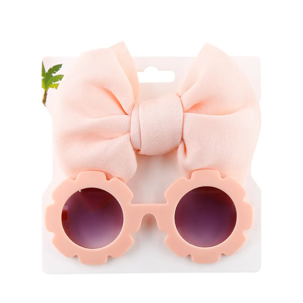 Large Bow Headband With Sunglasses