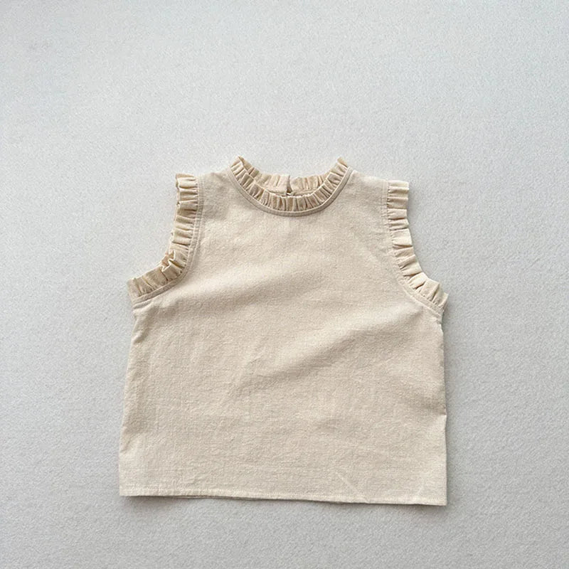 Ruffle Sleeveless Top