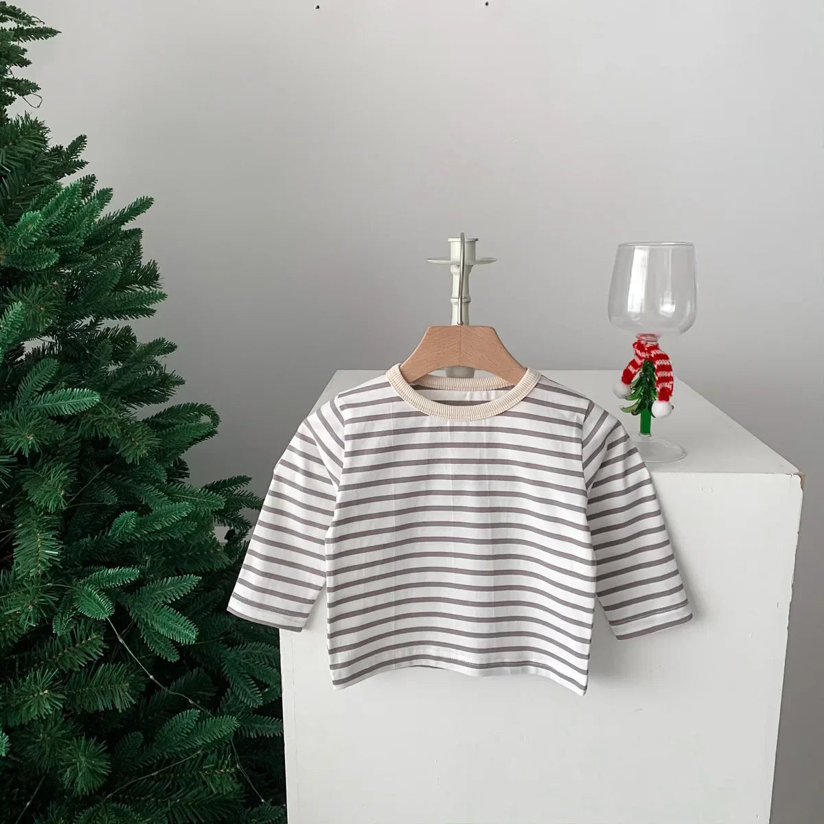 Long Sleeve Striped Top Tees