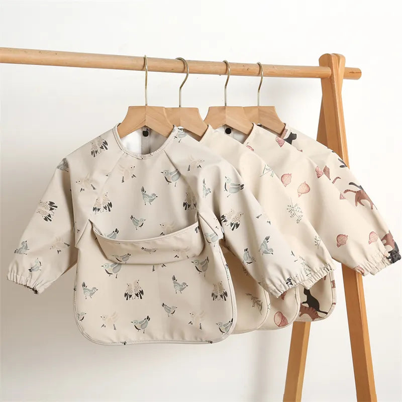 Kids Long Sleeved PU Bibs