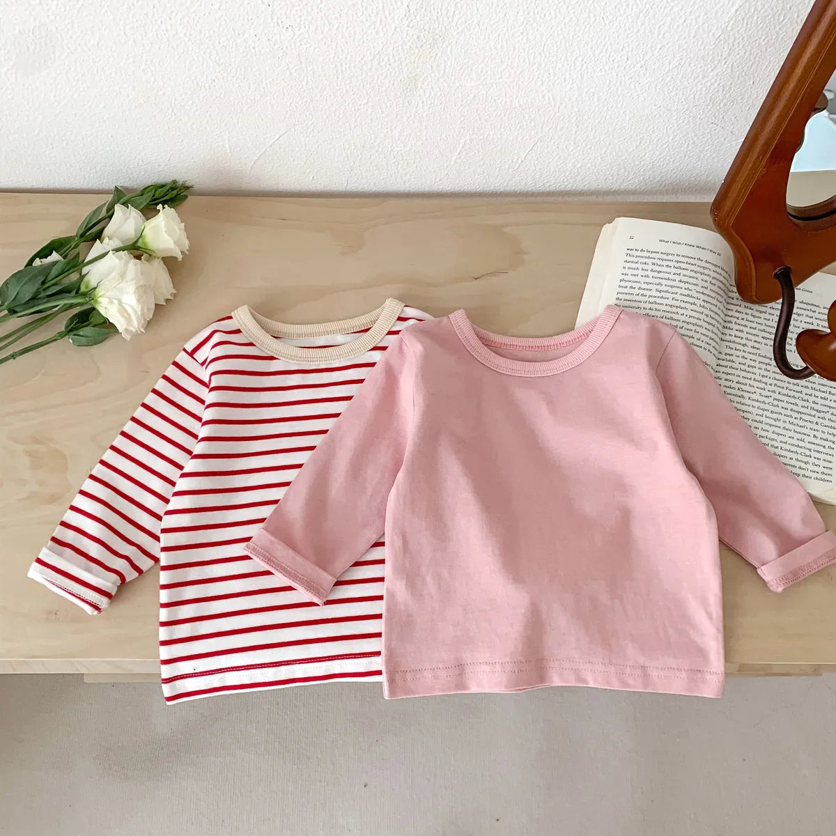 Long Sleeve Striped Top Tees