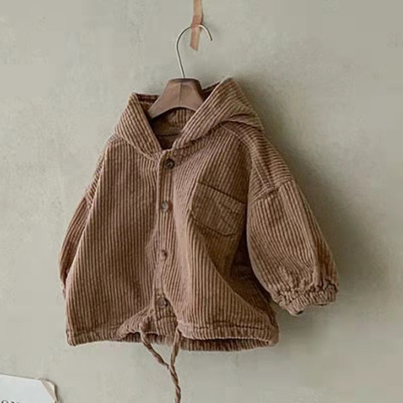 Long Sleeve Hooded Drawstring Jacket