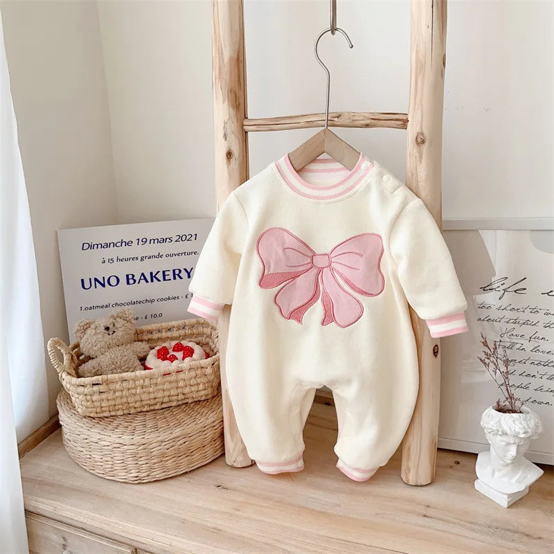 Knitted Ribbon Bow Jumpsuit