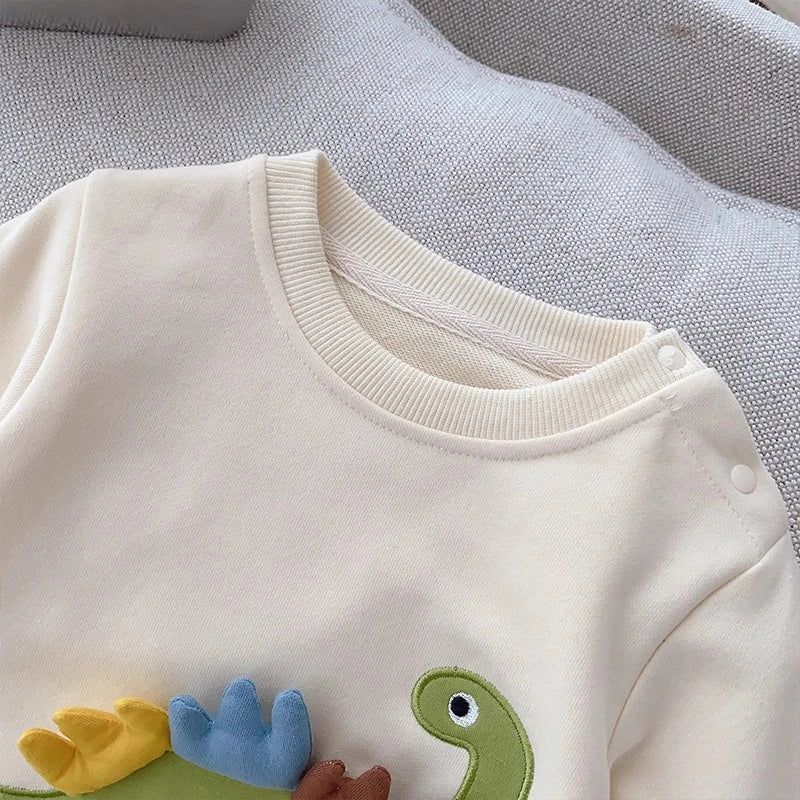 3D Dinosaur Long Sleeved Jumpsuit
