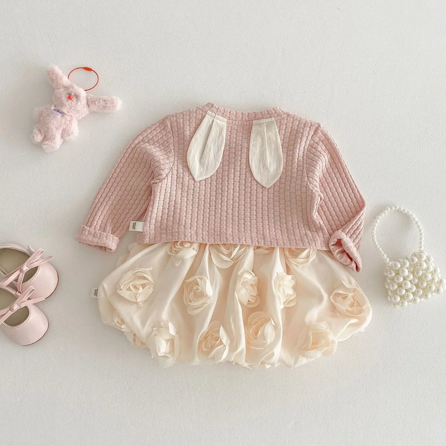 Rose Dress Cardigan Outfit