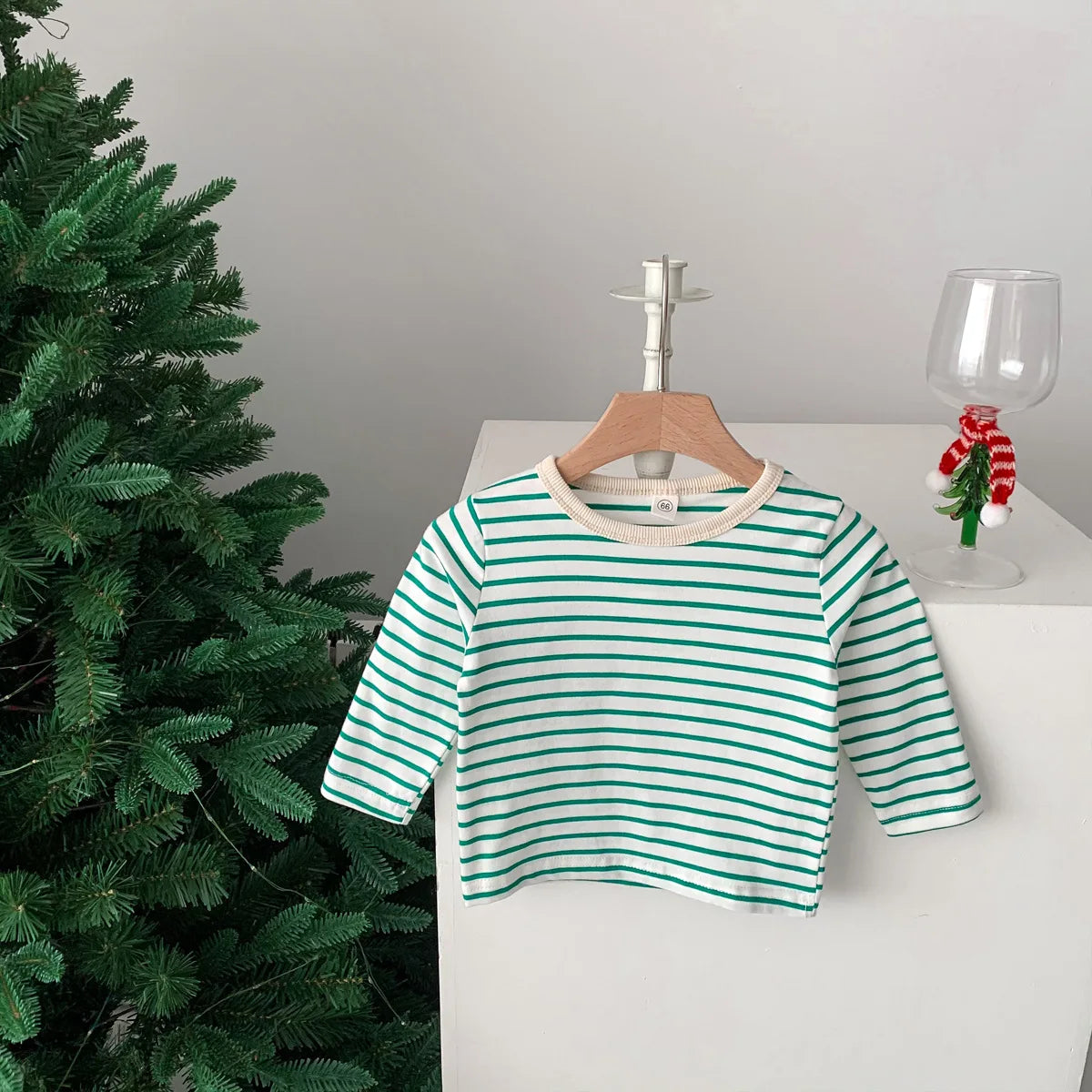 Long Sleeve Striped Top Tees