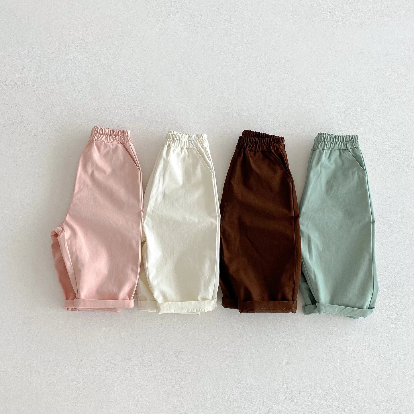 Elastic Waist Casual Pants