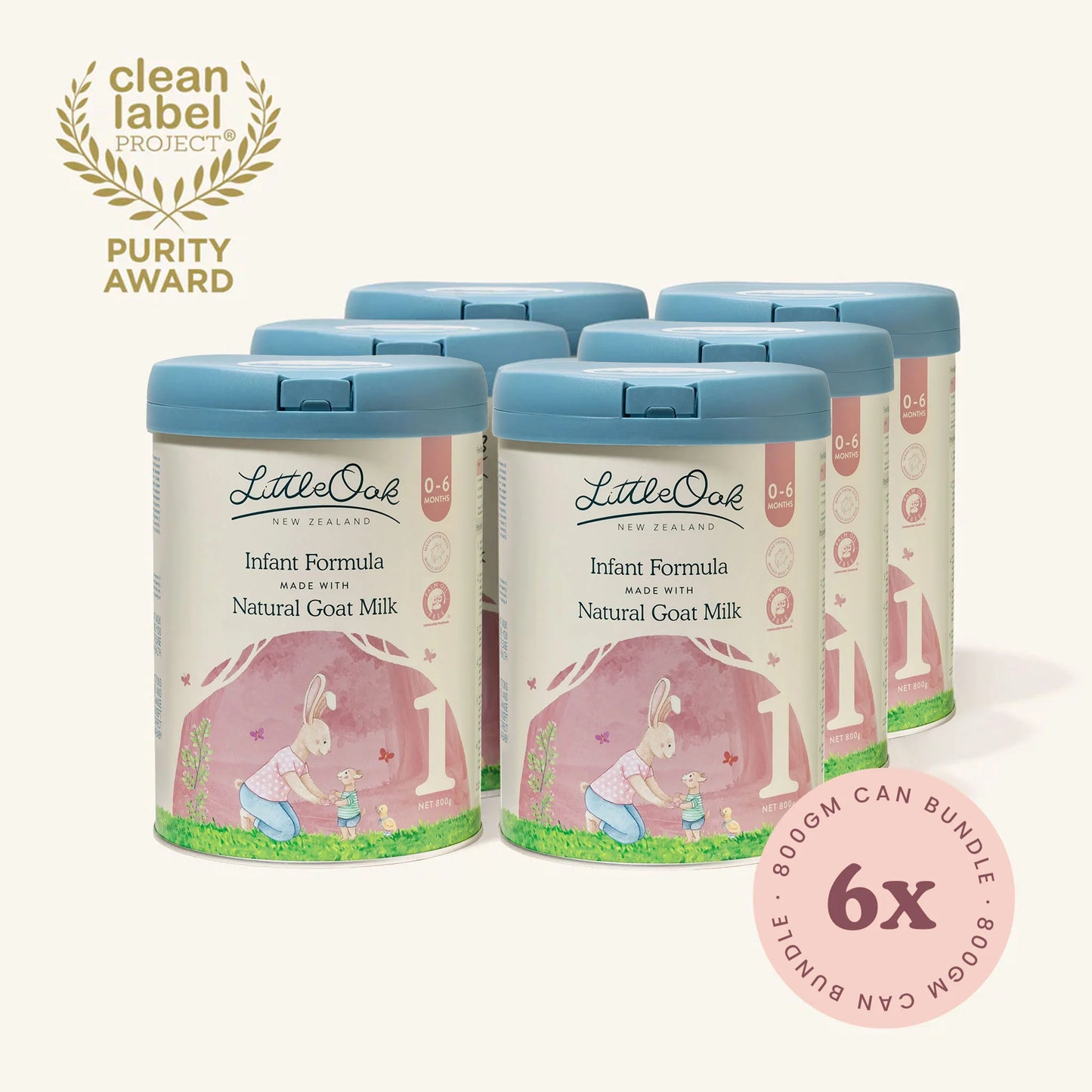 Natural Goat Milk Infant Formula with Olive Oil 6 x 800gm Cans (Stage 01)