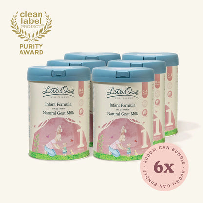 Natural Goat Milk Infant Formula with Olive Oil 6 x 800gm Cans (Stage 01)