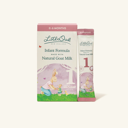 Natural Goat Milk Infant Formula with Olive Oil 6 x 30gm Travel Sachets (Stage 01)