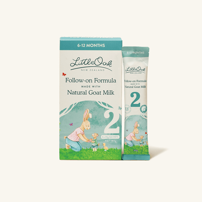Natural Goat Milk Follow-on Formula with Olive Oil 6 x 30gm Travel Sachets (Stage 02)