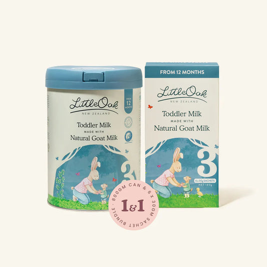 One & One Bundle - Natural Goat Milk Toddler Milk with Olive Oil