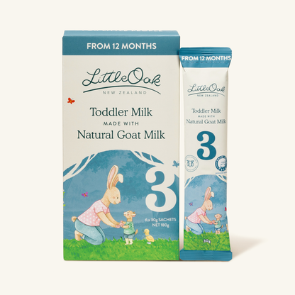 LittleOak Stage 3 Natural Goat Milk Toddler Drink Sachet (12+ months)