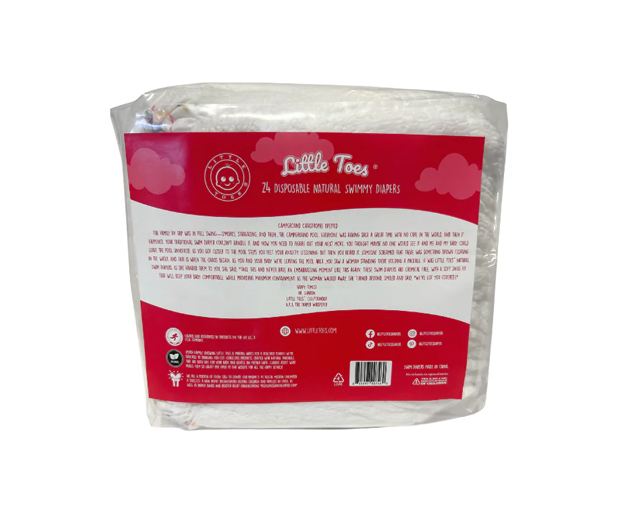 Little Toes® Natural Disposable Swim Diapers — 24 Pack