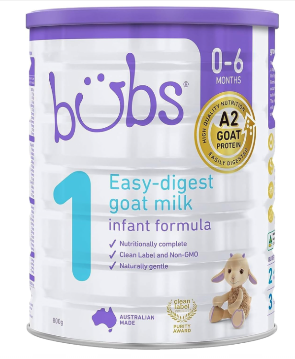 Aussie Bubs Goat Milk Infant Formula (Stage 1, 0-6 months)
