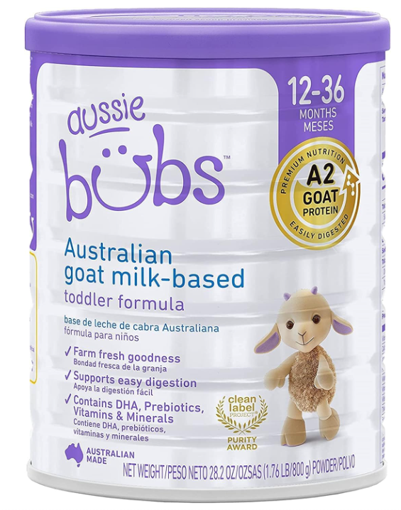 Aussie Bubs Goat Milk Toddler Formula (Stage 3, 12+ months)