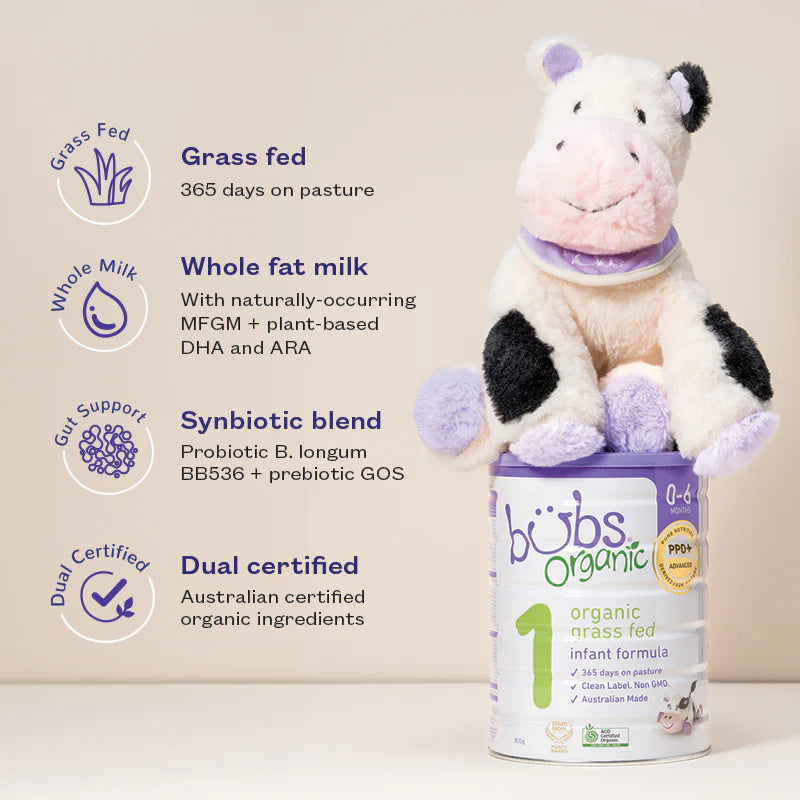 Aussie Bubs Organic Grass Fed Infant Formula (Stage 1, 0-6 months)