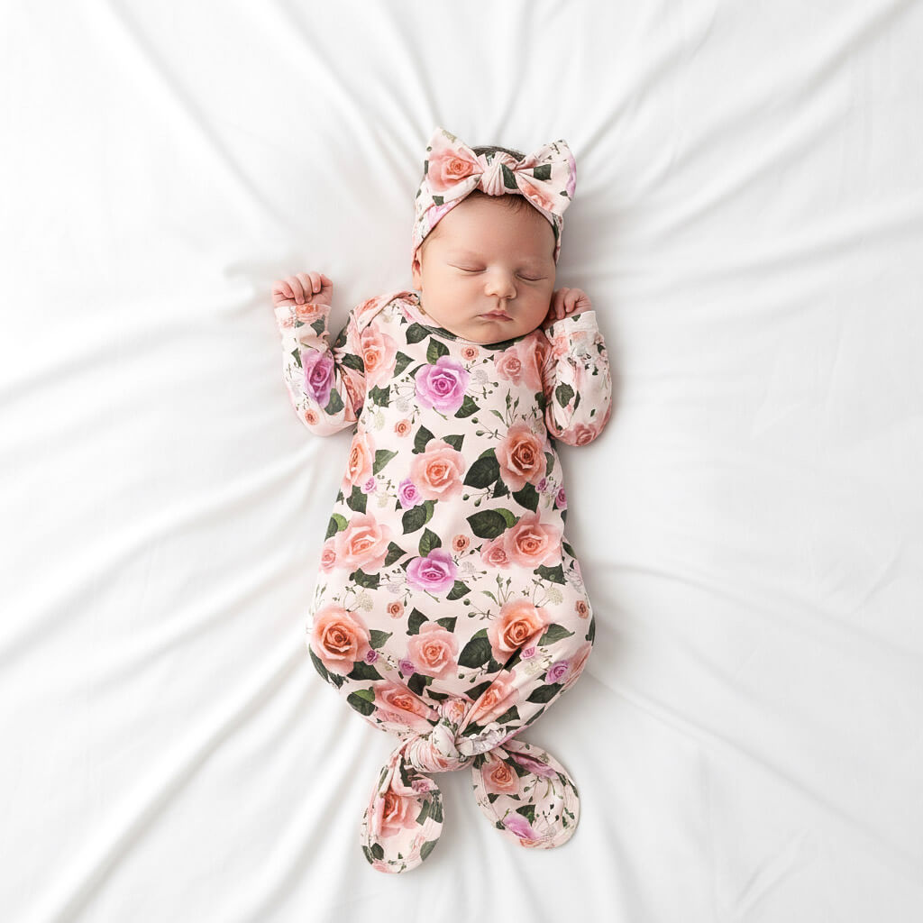 Knotted Gown Set - Headband