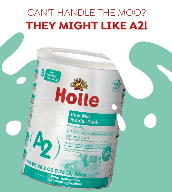 Holle Cow Milk Toddler Drink (A2) - Stage 3 | Non GMO (14 oz)