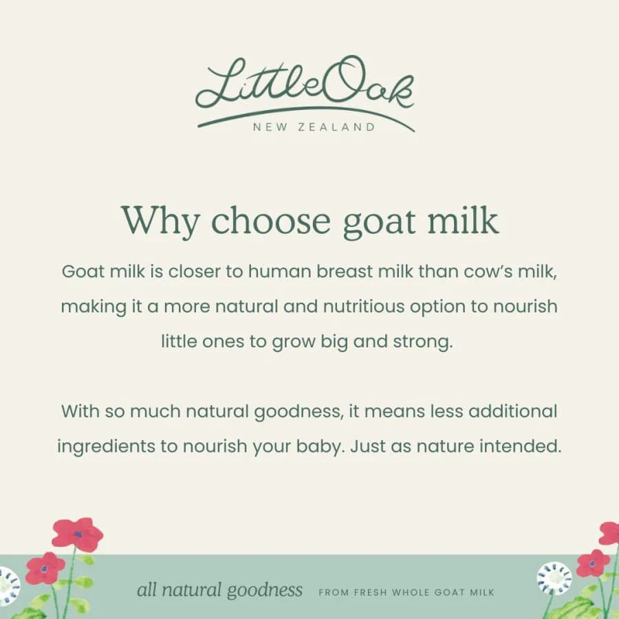 LittleOak Natural Goat Milk Follow-on Formula Sachet (Stage 2, 6-12 months)