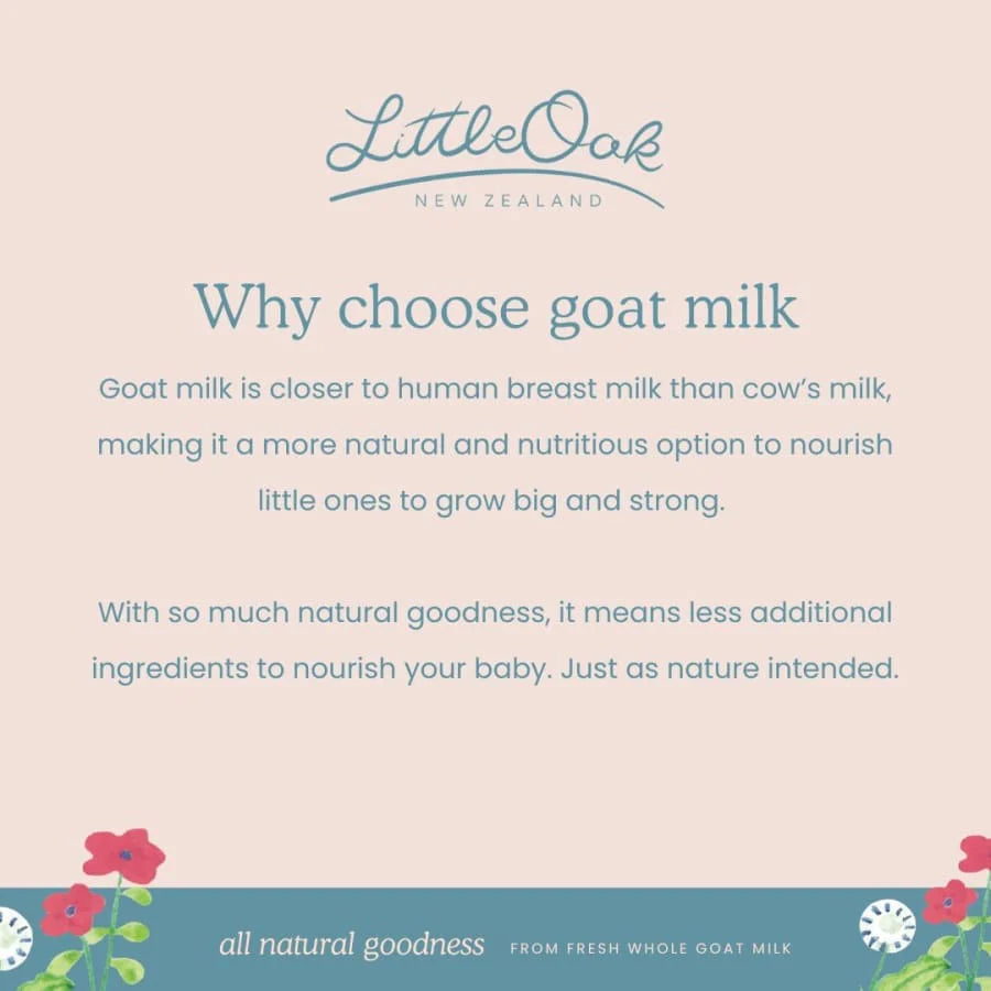 LittleOak Natural Goat Milk Infant Formula Sachet (Stage 1, 0-6 months)