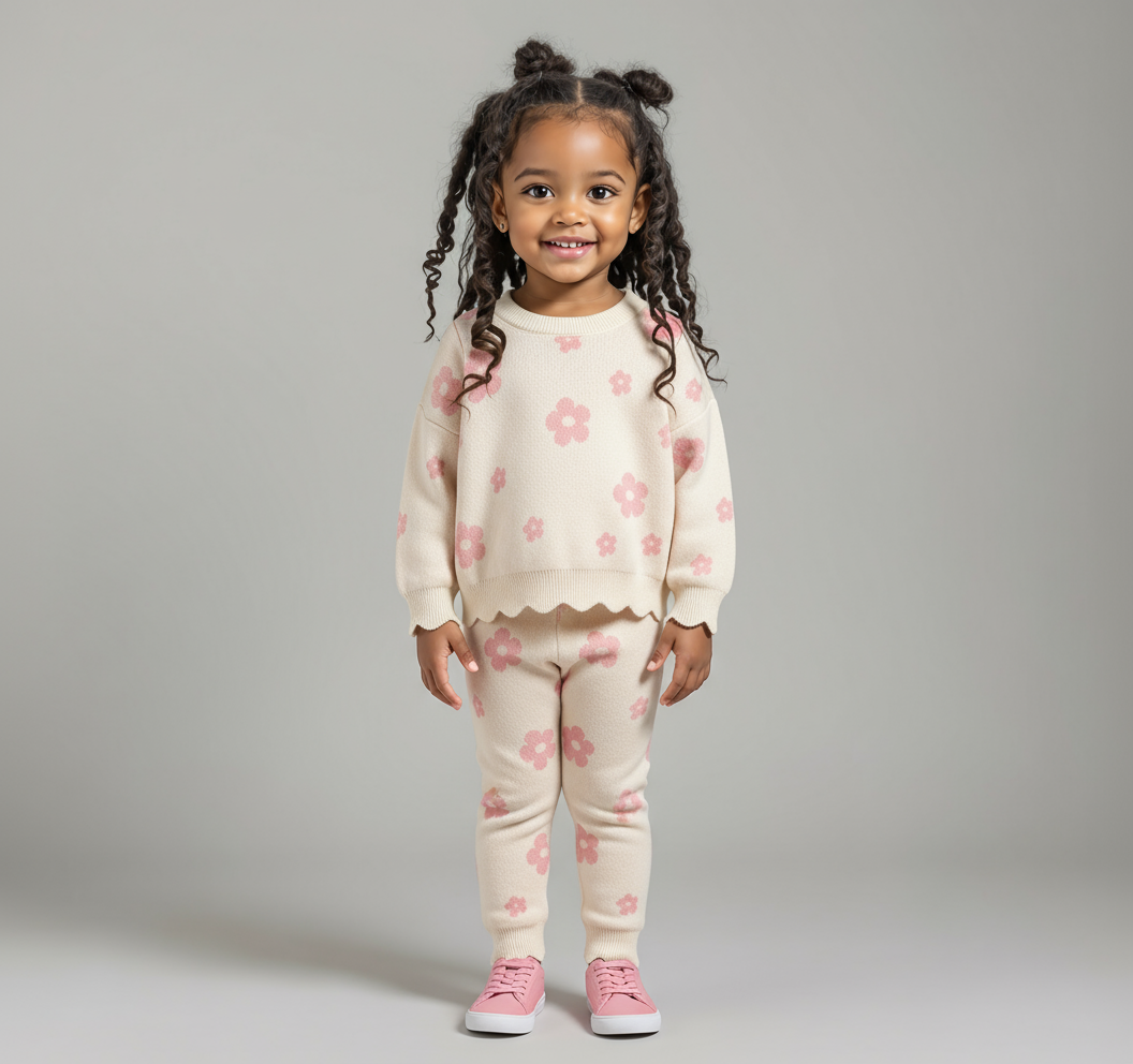 Flower Power Knitted Set