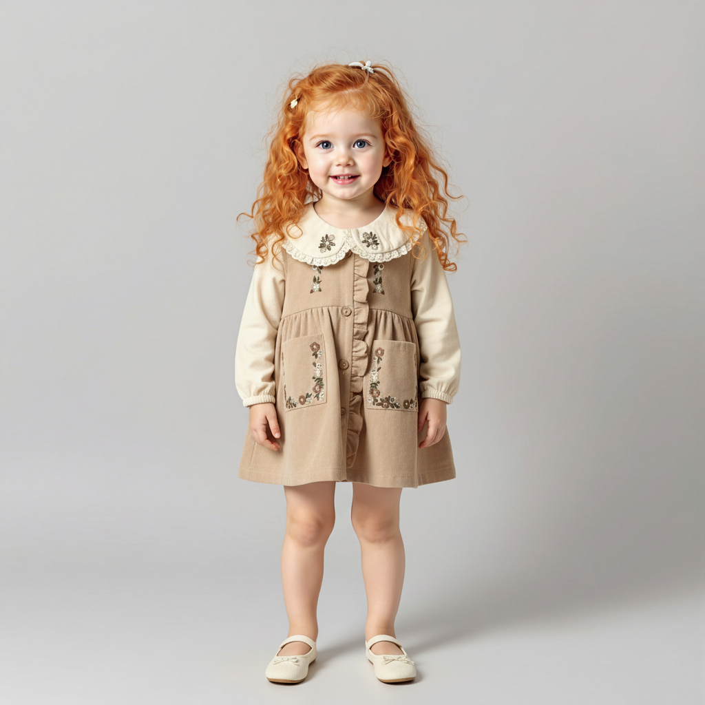 Embroidery Pocket Dress Outfit