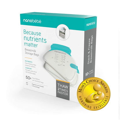 Breast Milk Storage Bag Refills by Nanobébé US