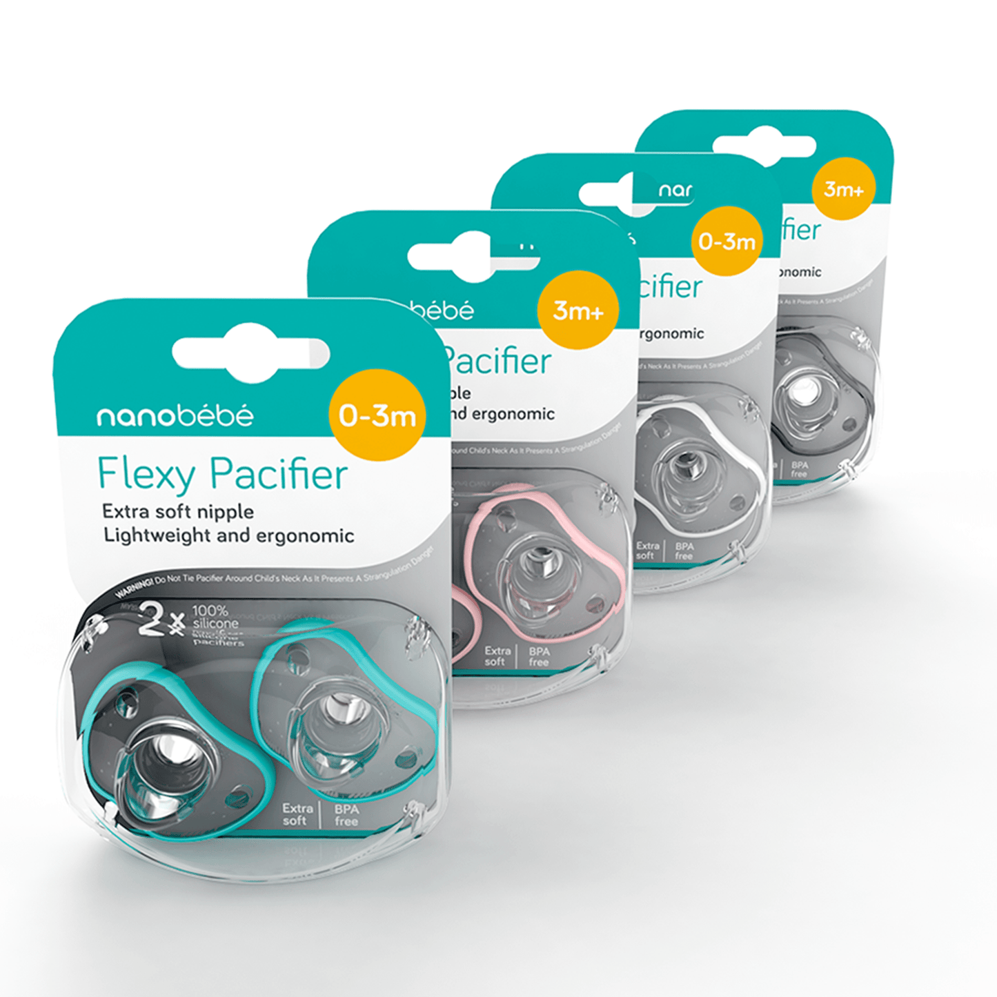 Flexy Silicone Pacifiers by Nanobébé US