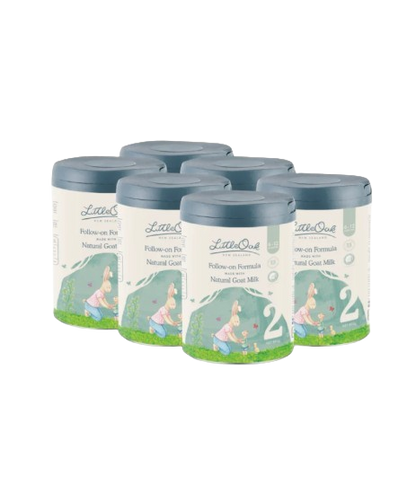 LittleOak Natural Goat Milk Follow-on Formula Bundle 6 x 800gm Cans Stage 2