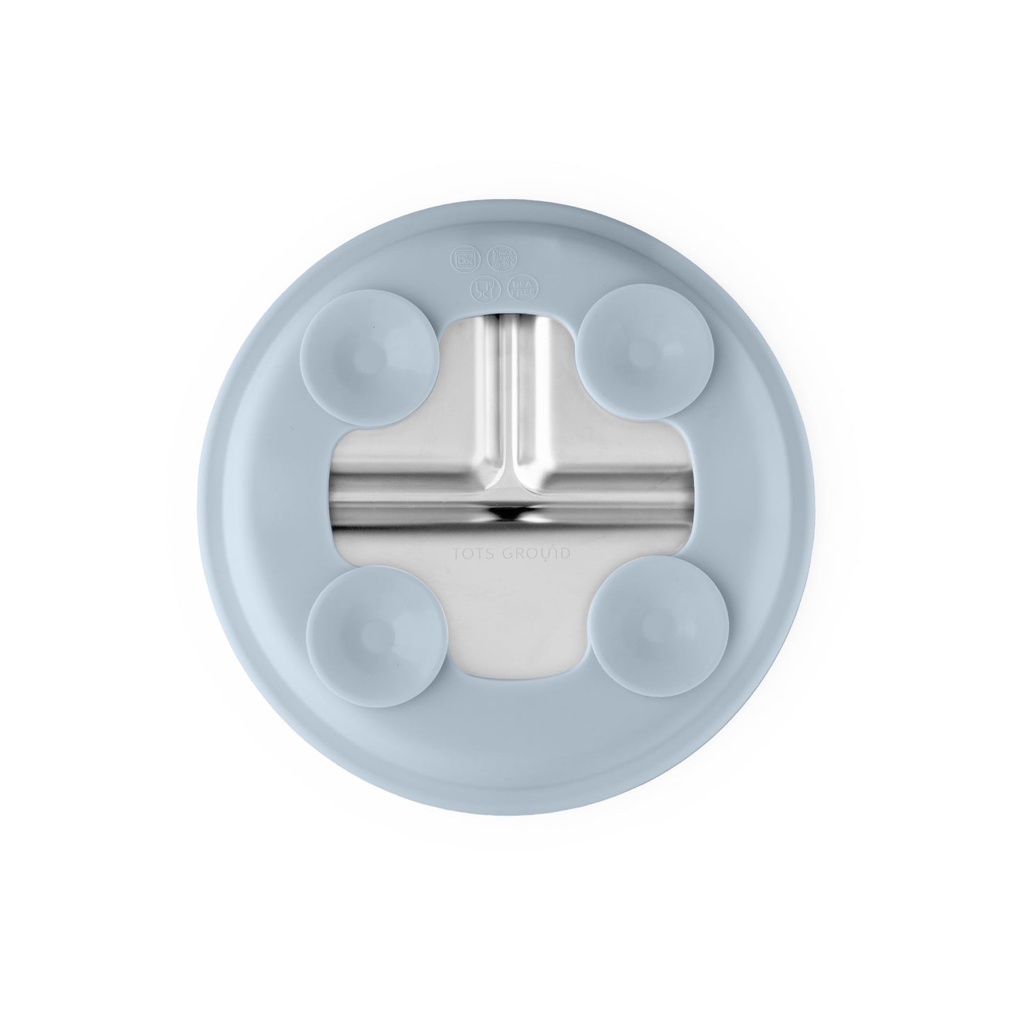 Stainless Steel Plate Set of 2 (Butter Yellow & Baby Blue)