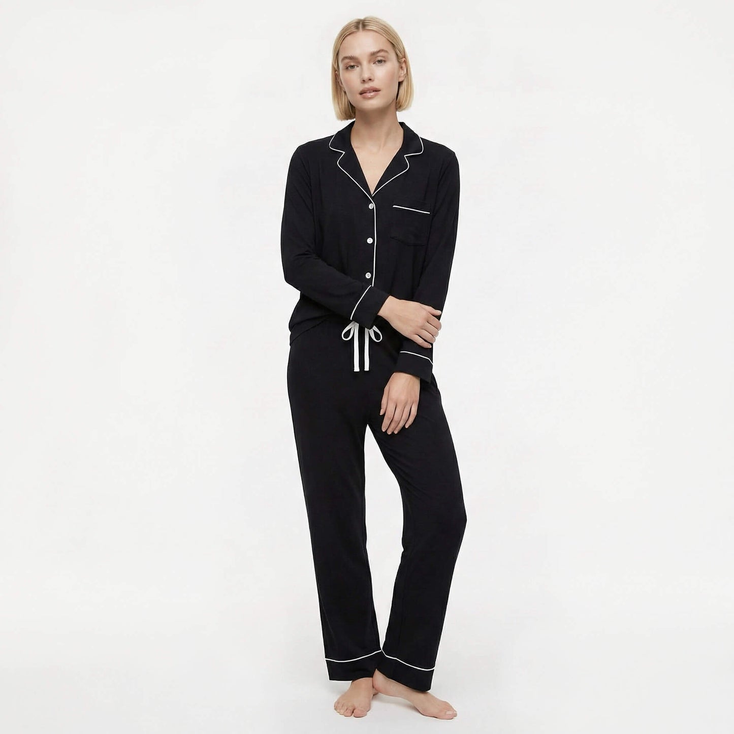 Tencel Modal Long Sleeve Pajama Set